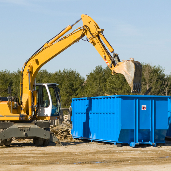 what size residential dumpster rentals are available in Oval PA